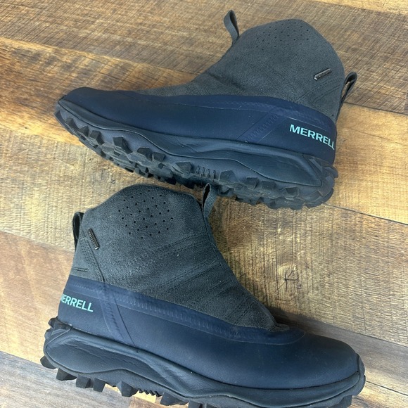 Merrell Thermo Snowdrift Waterproof Winter Boots Navy Grey J035584 Womens 8 - Picture 8 of 9